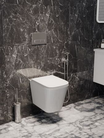 Унитаз подвесной Maretti Umbria безободковый с микролифтом, UM10PBM08-844, белый, артикул UM10PBM08-844