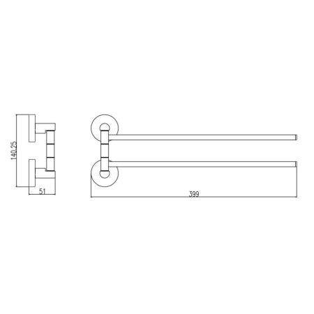 Полотенцедержатель Rav Slezak COLORADO COA0602, хром