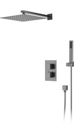 Душевая система для душа DK встраиваемая термостатическая серый графит Bayern.Liszt (DA2515706A04), артикул DA2515706A04