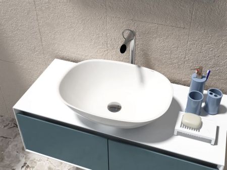 Раковина-чаша Montebianco Loreto Cinque 400 55 12023 Белая, артикул 12023