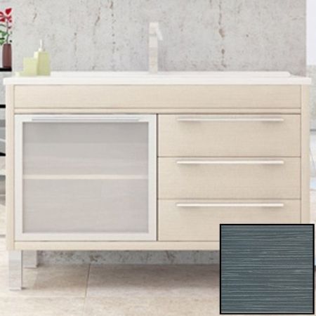 Тумба с раковиной SanVit Новелла Lux 120 knoveln120 с фактурой под дерево Шелк Сталь