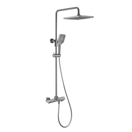 Душевая стойка Next VSFS-1N1TGM термостатическая, вороненная сталь, артикул VSFS-1N1TGM