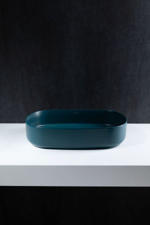 Раковина накладная Allen Brau Fantasy 55 4.11022.PT петроль, артикул 4.11022.PT