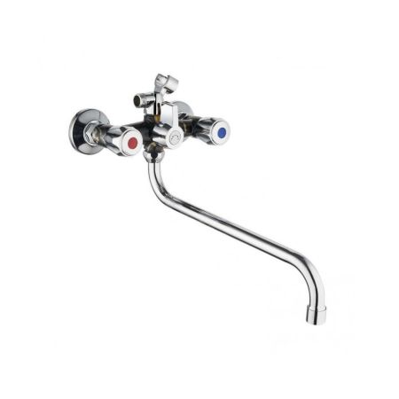 Смеситель для ванны PLstart PL2210-25, хром/мрамор