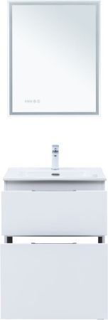 Тумба под раковину Aquanet Алвита New 60 напольная, белый матовый, артикул 00344132