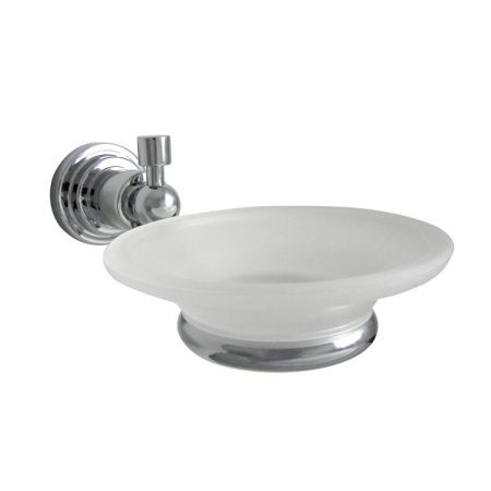 Nicolazzi Monte Croce Мыльница, цвет: хром/белый, артикул 1487CR27