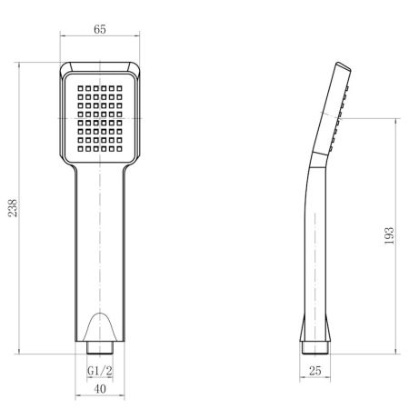 Лейка для душа FASHUN A12-1, хром/чёрный