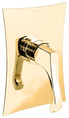 Emmevi Ares, встраиваемый в стену однорычажный смеситель для душа, цвет золото, артикул 76009/OR