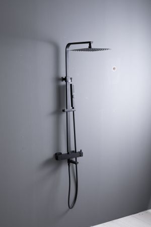 Душевая стойка Allen Brau Infinity 5.21029-31 черный матовый, артикул 5.21029-31