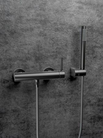 Смеситель для душа Knotlor SS-22/GM, вороненая сталь, артикул SS-22/GM