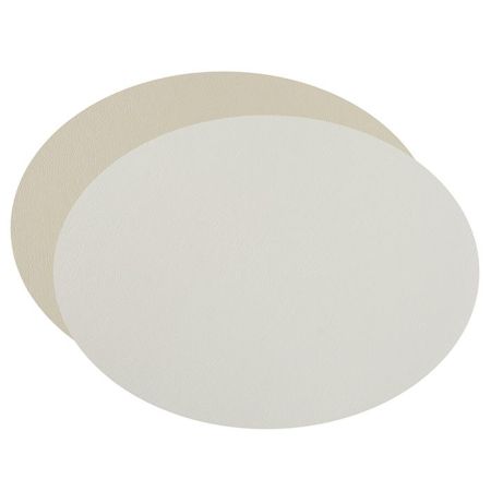 ADJ Овальный плейсмат, 47,5x35 см., цвет: белый/панна котта, артикул 0001.10/16