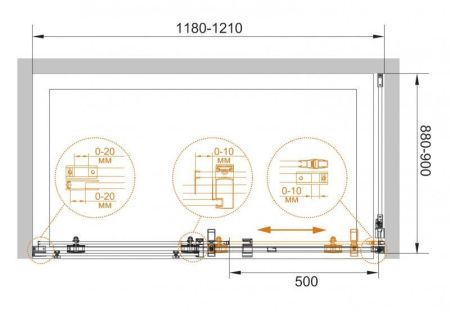 Душевой уголок CEZARES STYLUS-O-M-AH-1, артикул STYLUS-O-M-AH-1-140/80-C-Cr