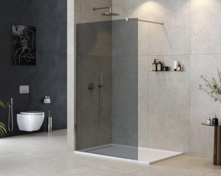 Душевая перегородка CEZARES LIBERTA-L-1 Кронштейн 120 см, артикул LIBERTA-L-1-100-120-GR-Cr