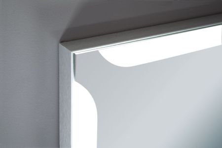 Xpertials ALICE, зеркало 100х80 см, LED свет, вкл/выкл с диммером, профиль матовый хром, артикул 84354135-41697