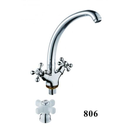 Смеситель для кухни D-Lin D153806, хром, артикул D153806