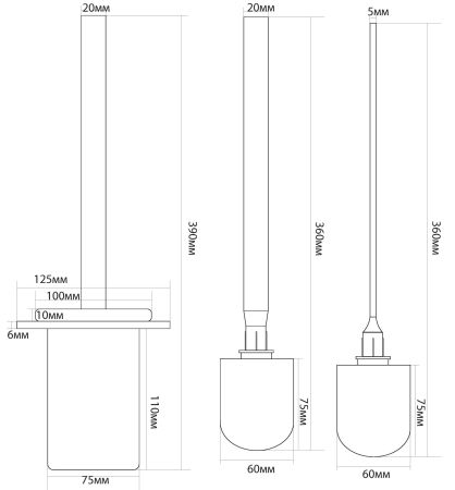 Аксессуар для ванных комнат Black&White SN-8025, артикул SN-8025