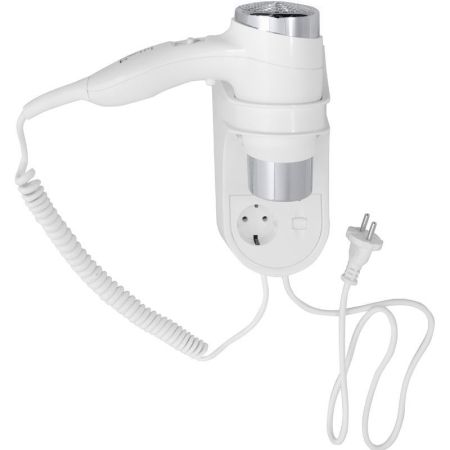 HOTEL Фен настенный встроенный белый 100х270х310мм