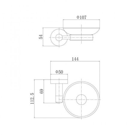 Мыльница FASHUN A51502, сатин