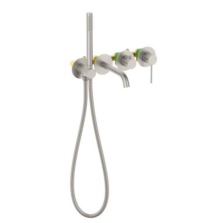Смеситель встроенный для ванны с душем Timo Saona никель (2314/13YSM), артикул 2314/13YSM