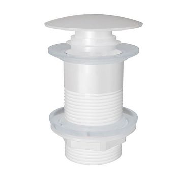 Донный клапан для раковины без перелива Knotlor BM9010WY, белый