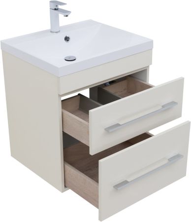 Тумба под раковину Aquanet Верона 60 крем (2 ящика), артикул 00304537