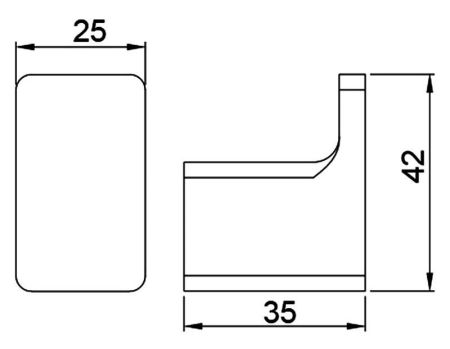 Крючок Timo Selene 14011/03 Черный, артикул 14011/03