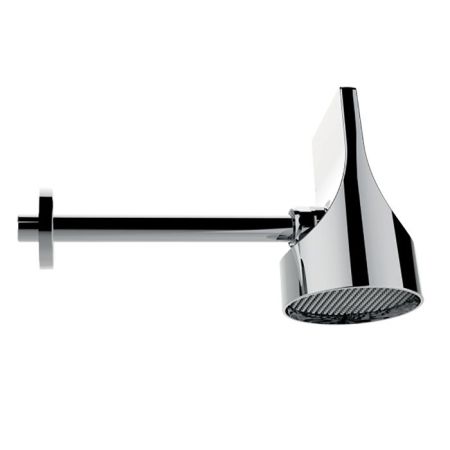 Верхний душ, Bossini, APICE SPOT, тип установки-настенный, размер душевого диска, мм-100*100, поворотный, форма-круглая, материал-ABS пластик, количество режимов-1, тип струи-дождь, держатель-в комплекте, материал держателя-латунь, общая длина,мм-288,5, E, артикул HH1000.030