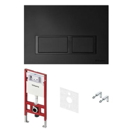 Инсталляция, TECE, TeceSpring V, для унитаза, ширина, мм-506, глубина, мм-165, высота, мм-1144, материал-сталь, тип смыва-двойной, объем смыва, л-6, клавиша смыва-есть, тип управления-механический, материал клавиши-пластик, кнопки-прямоугольные, цвет клав, артикул S401204