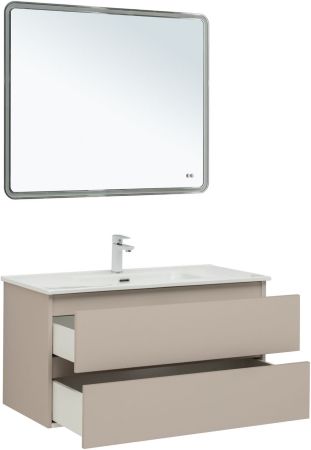 Тумба под раковину Aquanet Вега 2.0 100 бежевый, артикул 00337939