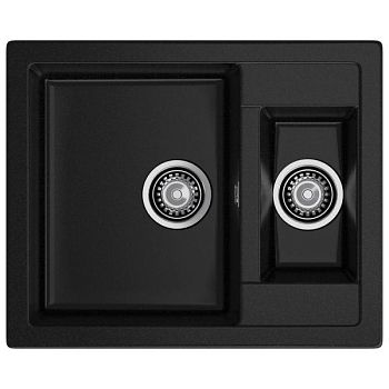 Кухонная мойка GranFest QUADRO 610K, черный