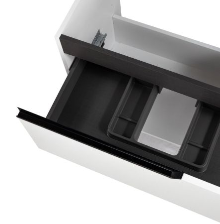 Комплект мебели Visobath Eleven, 800 мм левый, цвет белый матовый лак (B-Ada), артикул 85601/B-Ada/EL