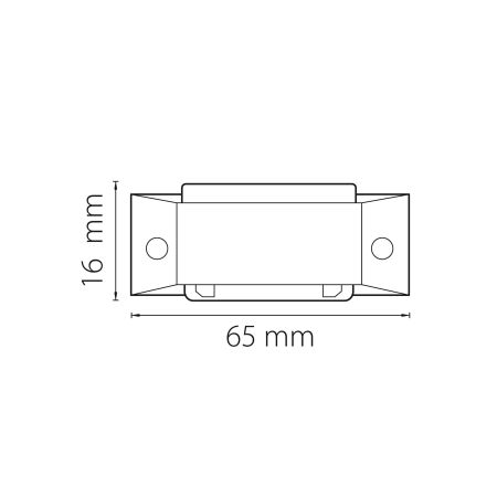 Соединитель малый прямой трехфазный Barra Lightstar 504106