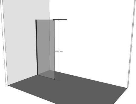 Душевая перегородка Allen Brau Infinity 1 90 3.21009.BBA черный браш, артикул 3.21009.BBA