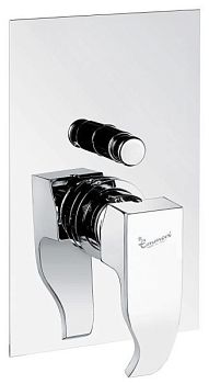 Emmevi Niagara, однорычажный встраиваемый смеситель для душа с дивертером на 2 выхода, цвет хром