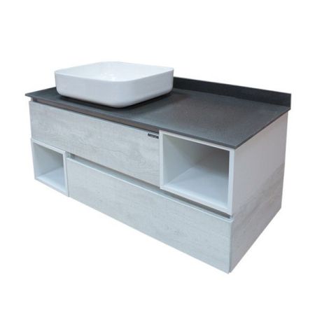 Тумба с раковиной Comforty Прага 120 4136269 подвесная Дуб белый, артикул 4136269