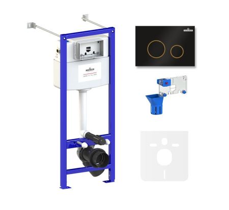 Комплект 5 в 1 инсталляции для подвесного унитаза Lavinia Boho Relfix 77020065, артикул 77020065