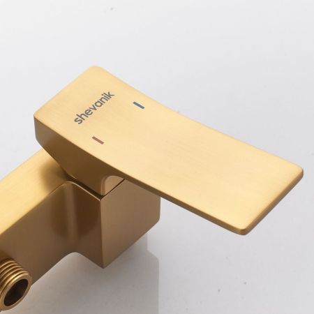 Гигиенический душ со смесителем Shevanik S4005G-1, золотой сатин