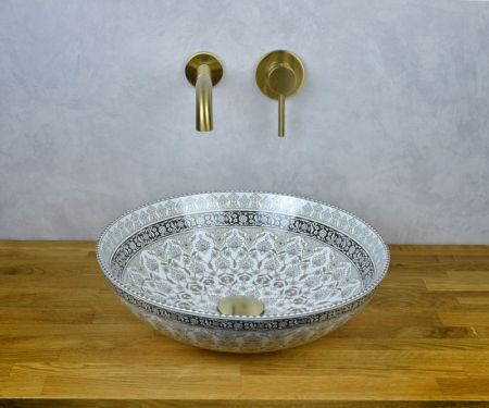 Смеситель для раковины настенный Bronze de Luxe SCANDI 14511BR, бронза