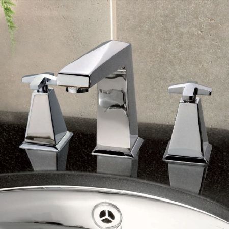 Nicolazzi Margherita Смеситель для раковины на 3 отверстия, излив: 154мм, цвет: хром, артикул 1008CR38