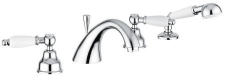 Смеситель Deco Ceramic с ручным душем на борт ванны, цвет хром Смеситель Deco Ceramic с ручным душем на борт ванны, цвет хром