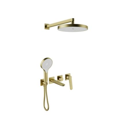 Душевая система встраиваемая Bronze de Luxe ICON 3009CBG, матовое золото, артикул 3009CBG