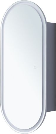 Зеркальный шкаф Aquanet Монте 40 белый, с LED подсветкой