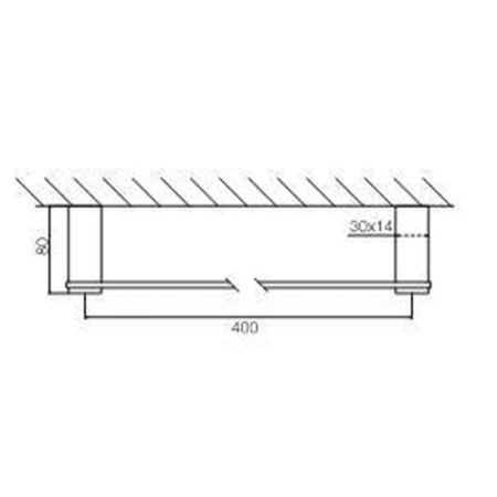 FIMA|Carlo Frattini Quadra Полотенцедержатель 400 мм., цвет хром, артикул F6020/40CR