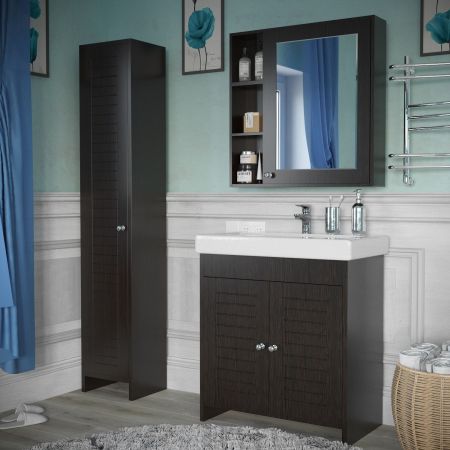 Шкаф-пенал "Монтоне 36", венге, артикул SP-00000159