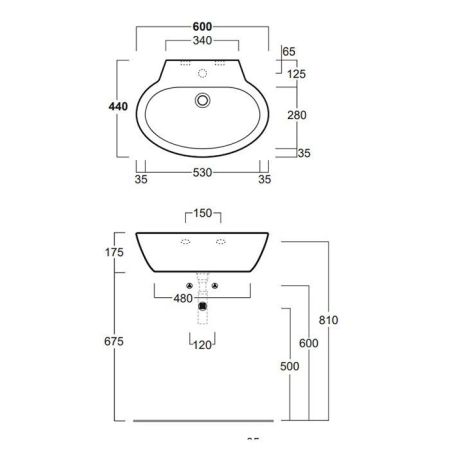 SIMAS Комплект крепежей для раковины