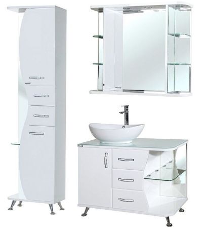 Шкаф пенал Bellezza Рио 50 L 4623606022014 Белый, артикул 4623606022014