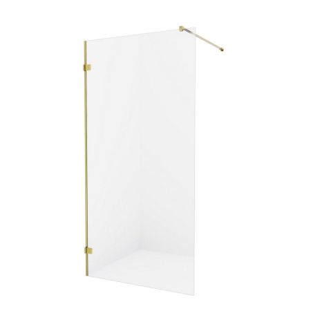 Душевое ограждение NEW TRENDY AVEXA GOLD BRUSHED 130x200 EXK-1994 (брашированное золото), артикул EXK-1994