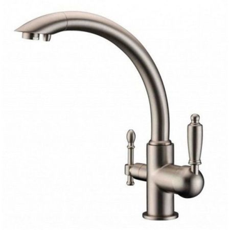 Смеситель для кухни ZorG Clean Water ZR 314 YF-33 NIСKEL Никель, артикул ZR 314 YF-33 NIСKEL