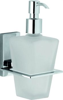 Sanibano Agatha, настенный стеклянный дозатор, цвет хром
