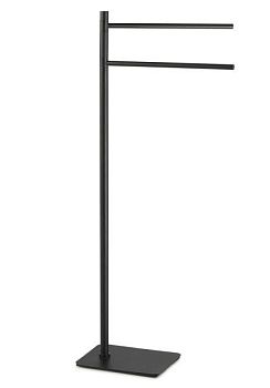 Gedy Artu, стойка: 2 полотенцедержателя, цвет черный матовый